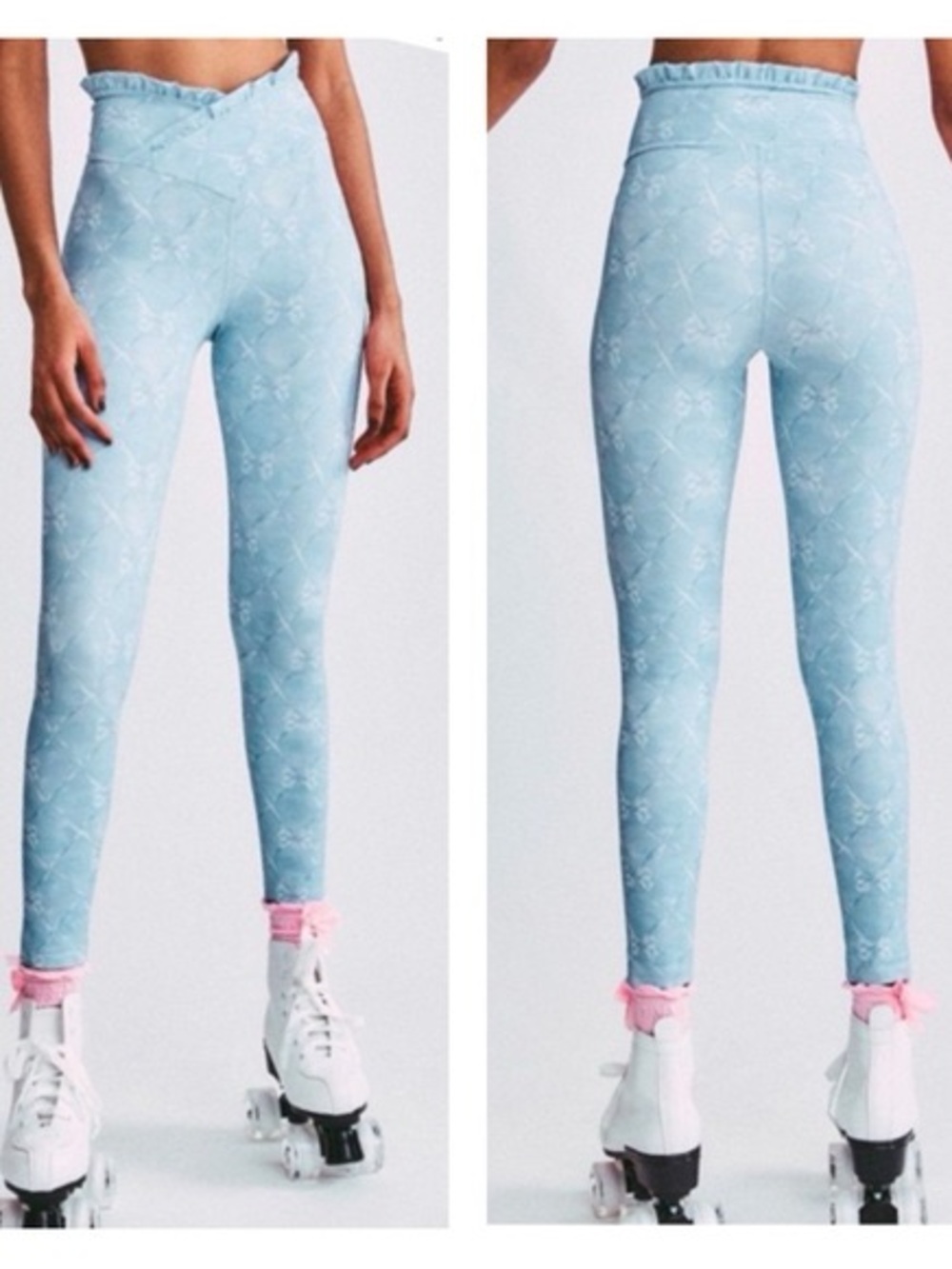 NEW LOVESHACKFANCY X BEACH RIOT Dana Beaux Blue Tie Dye Leggings XS